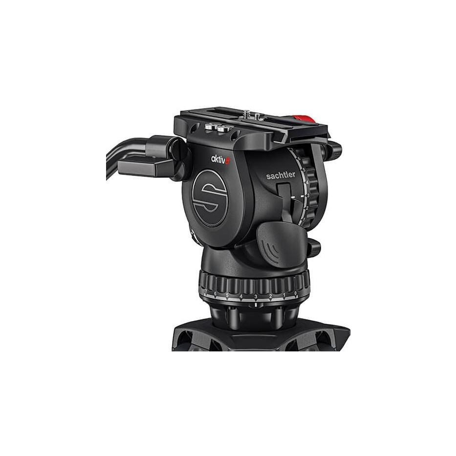 Sachtler Aktiv8T, tête fluide bol 75mm avec technologie SpeedLevel et Speedswap